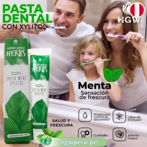 Pasta Dental Sin Flúor Herbal HGW | Frescura Natural de Menta y Xilitol