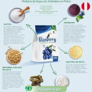 Proteína de Soya y Arándano HGW 🥛 | Nutrición para Músculos y Piel